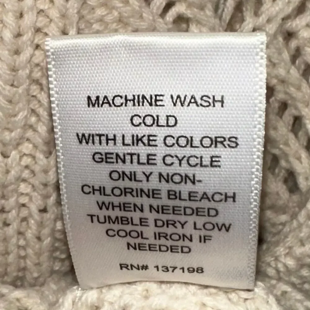 Rachel Zoe Cream Cotton Blend Knit Button Front Sweater Size Small - Picture 5 of 12